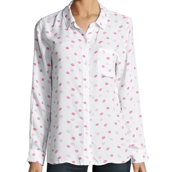 Rails Rosci KISS Me Down Button Down shirt XS - Picture 6 of 16